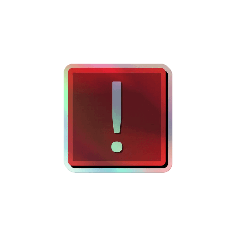STFC Exclamation Pip - Holographic Sticker product image (1)