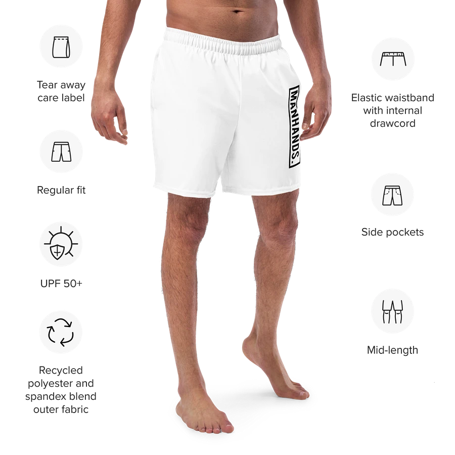 Swim Trunks by MANHANDS. (White) product image (21)