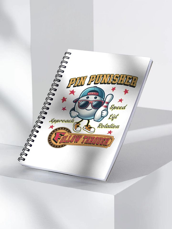 Pin Punisher Bowling Spiral Notebook product image (2)
