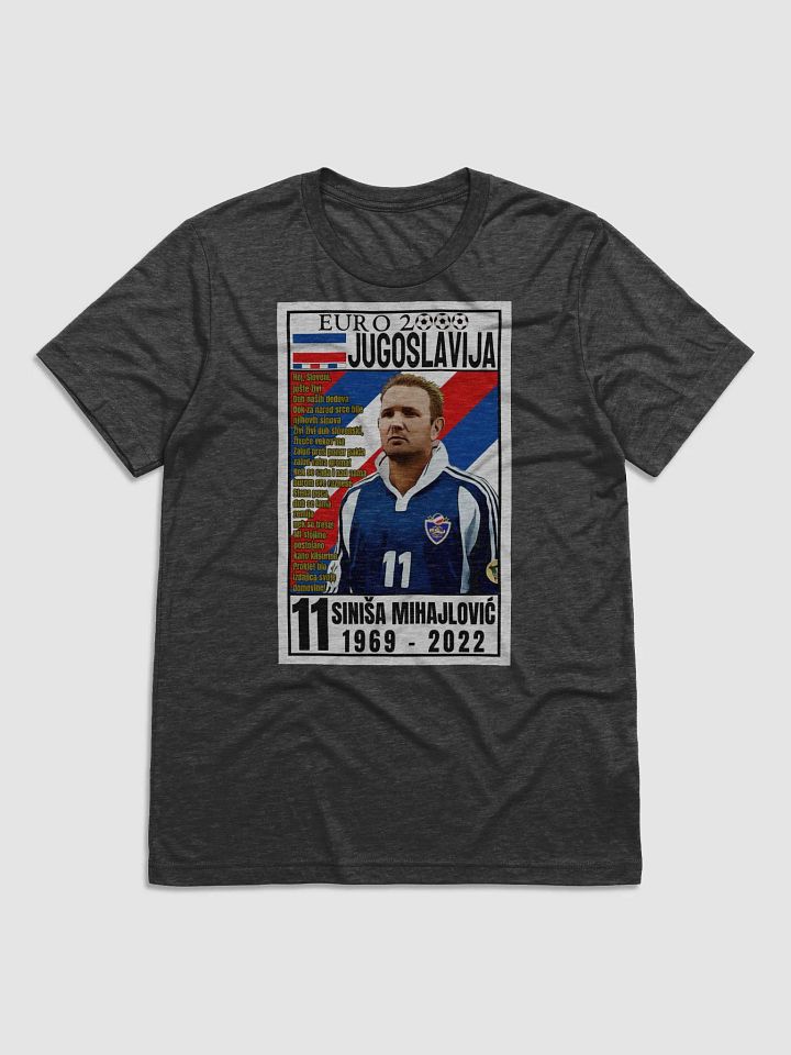 Siniša Mihajlović (SR Jugoslavija) EURO 2000 Bella+Canvas Triblend Short Sleeve T-Shirt product image (1)
