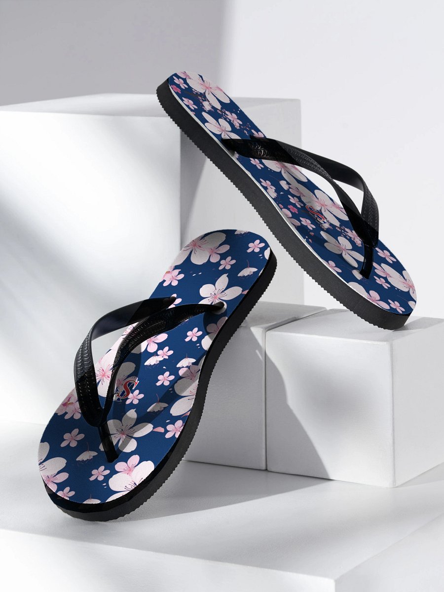 Serenity Blooms sonic blue Flip-Flops product image (2)