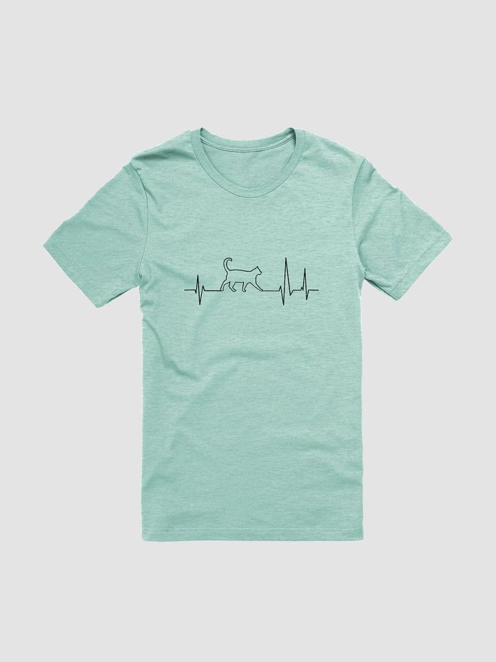 "Cat electrocardiogram" t-shirt product image (1)