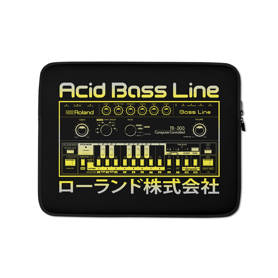 TB-303 - Laptop Case (Roland 303 Bass Line Synthesizer) by Vintage Voltage product image (2)