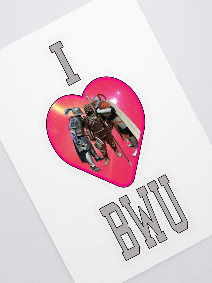 I <3 BWU Sticker product image (1)