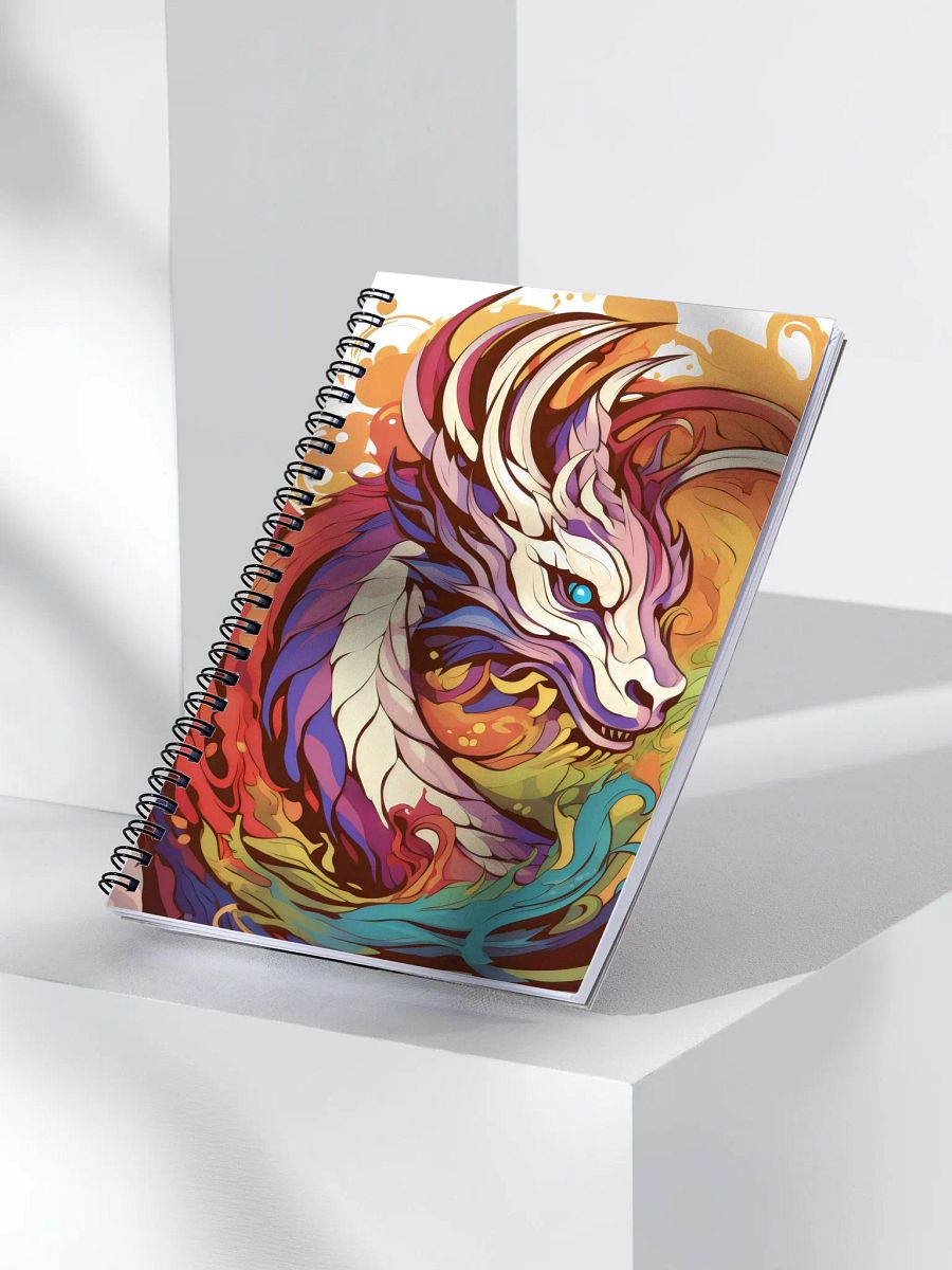 Psychedelic Dragon Dreams Spiral Notebook product image (3)