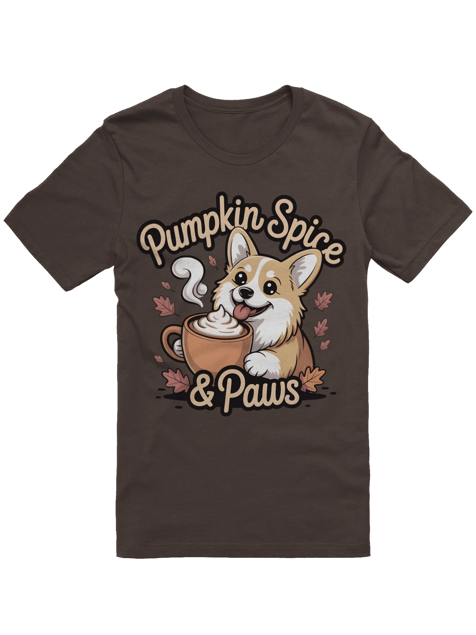 Pumpkin Spice & Paws Corgi T-Shirt product image (5)