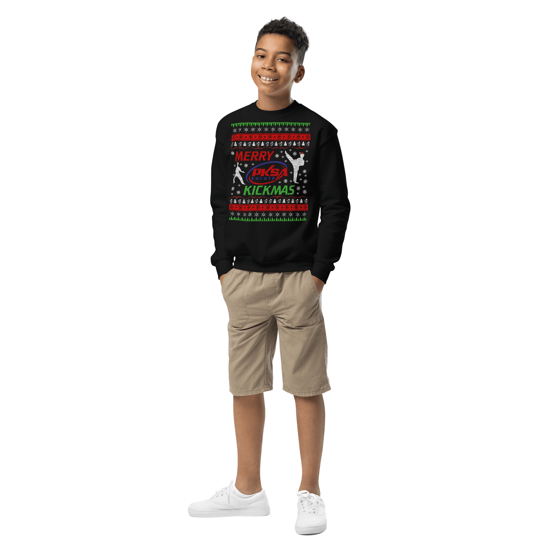 Kids: Merry Kickmas Sweatshirt product image (1)