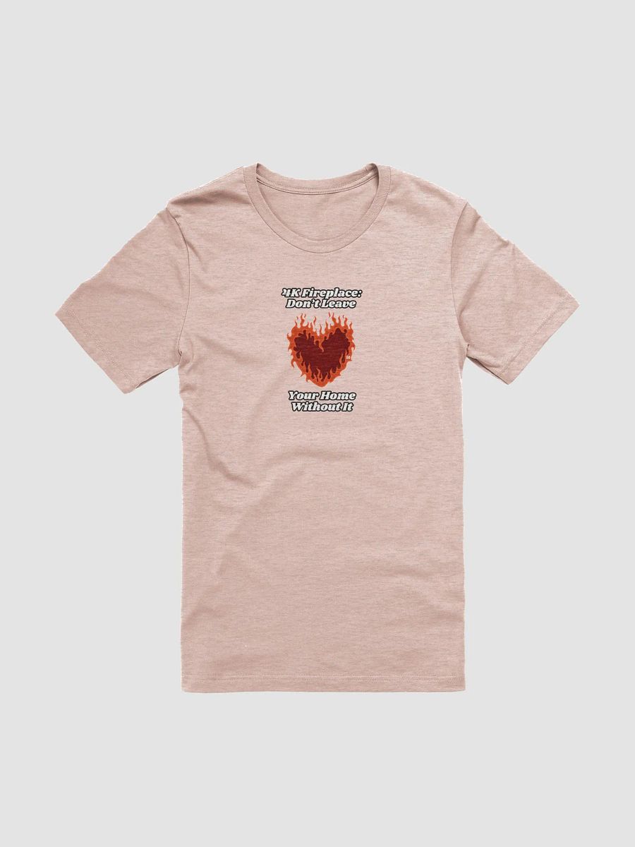 Flaming Heart - In a Committed Relationship with a YouTube Fireplace | Tee product image (1)