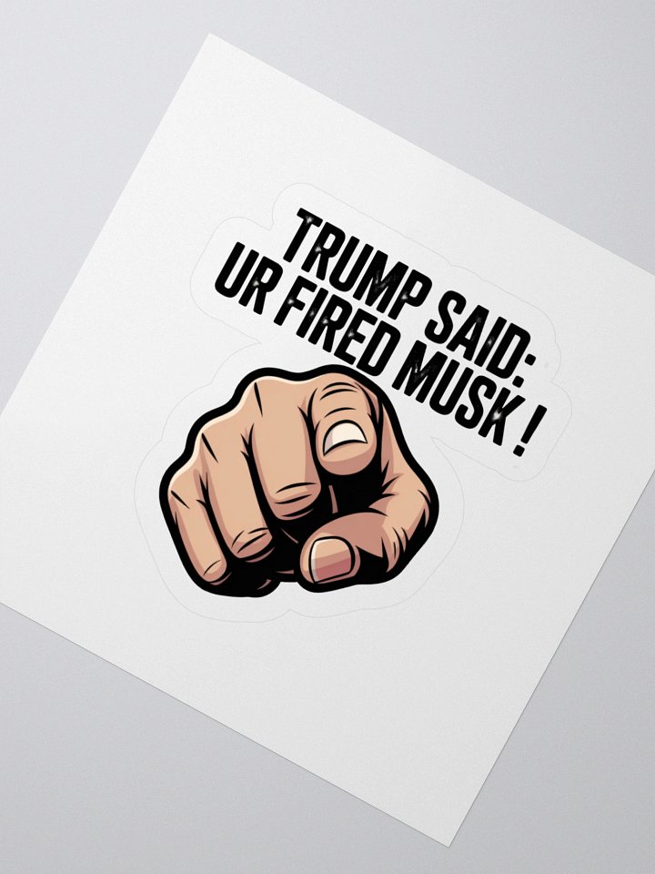 Trump Said: You’re Fired Musk! product image (6)