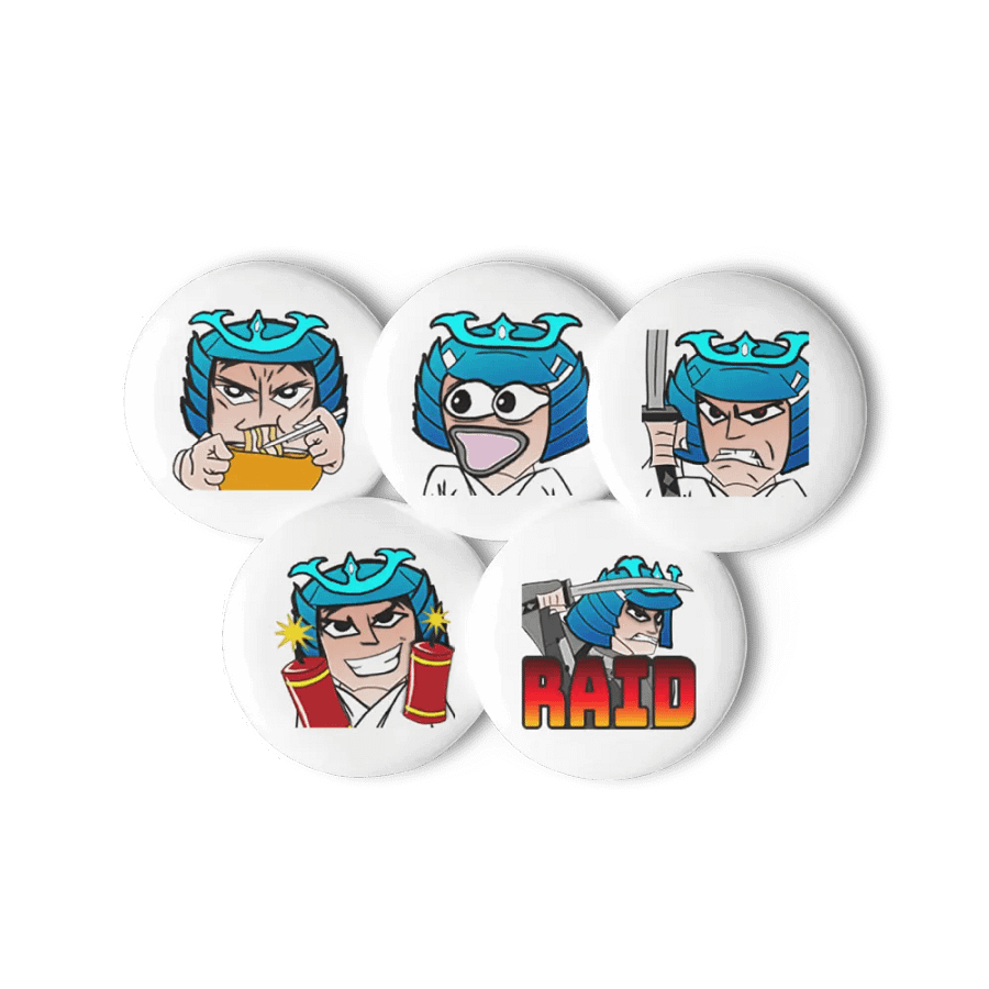 Hoenma Emote Pin Button Set product image (6)