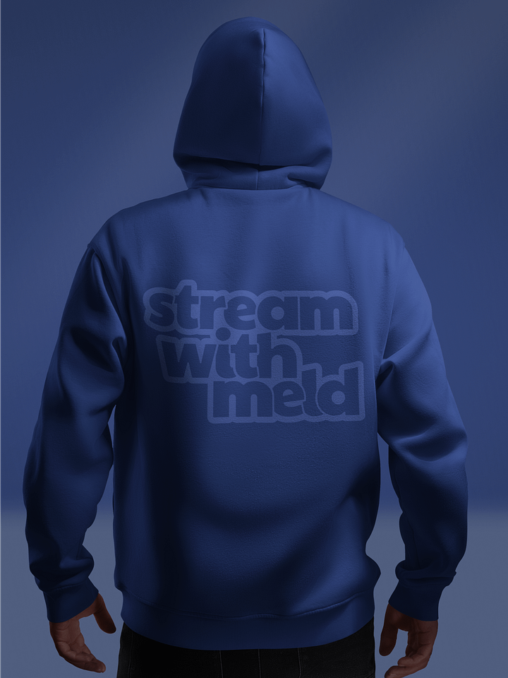 Monochrome Blue Hoodie product image (2)