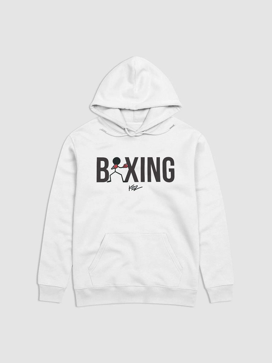 BOXING STICKMAN HOODIE - WHITE product image (1)