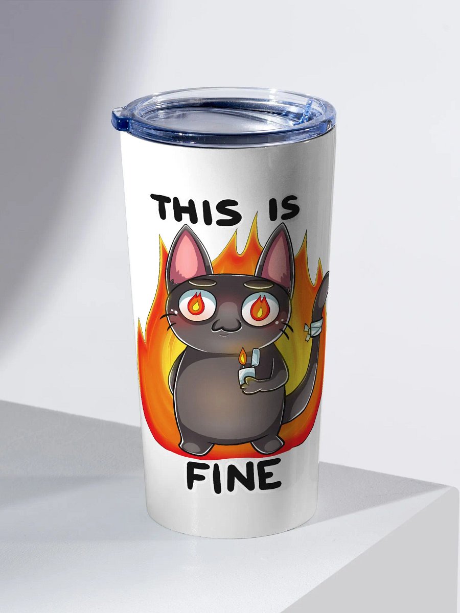 This Is Fine - Chaos Kittun Tumbler product image (2)