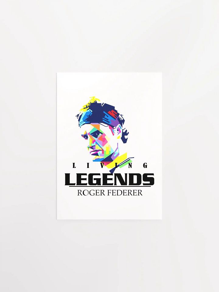 roger federrer Geometric Hat Poster product image (7)