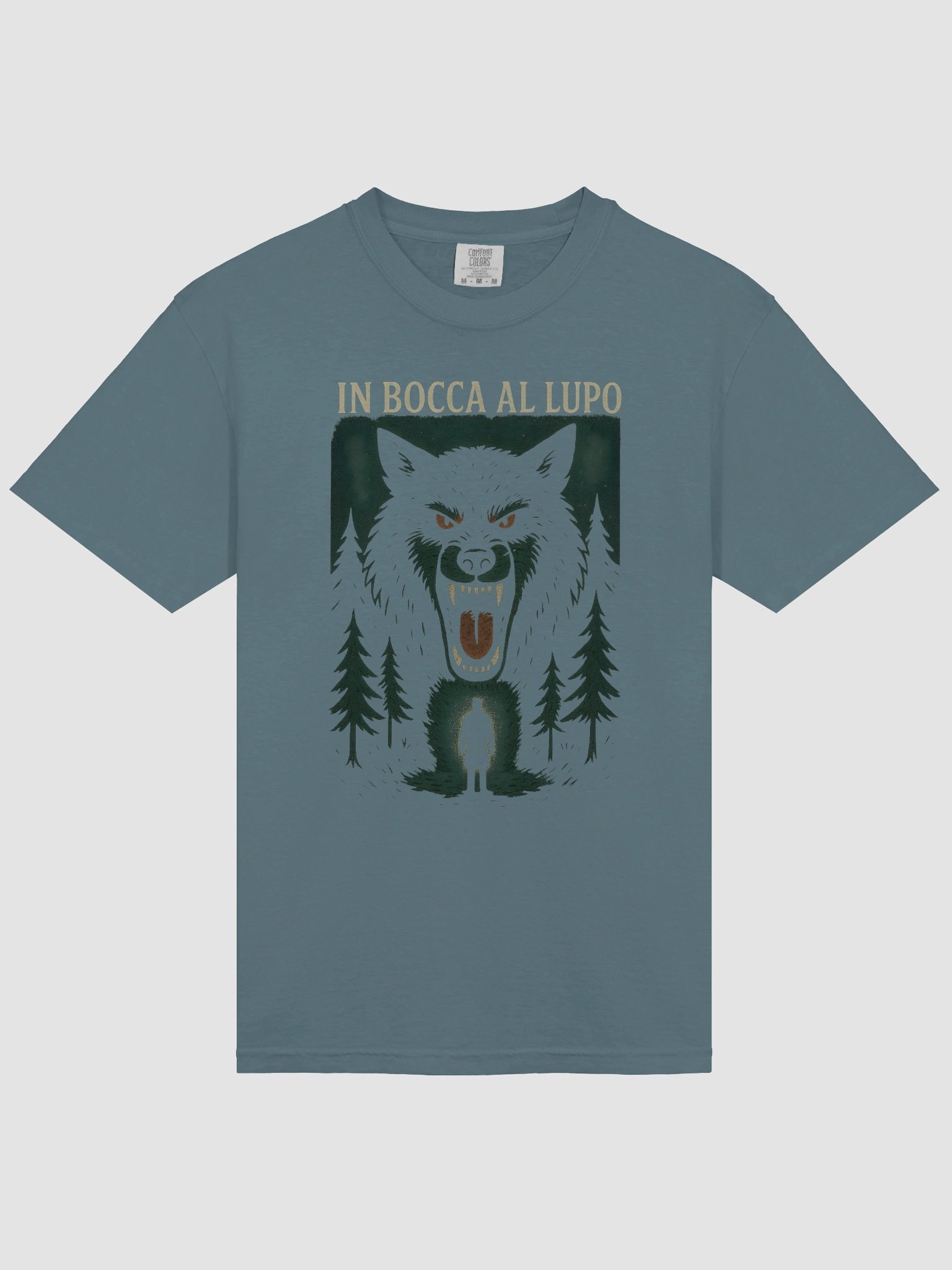 In bocca al lupo t-shirt by dark alphabet product image (3)