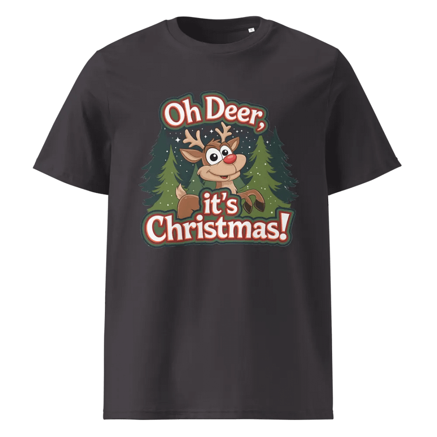 Oh Deer, Christmas Organic Tee product image (5)