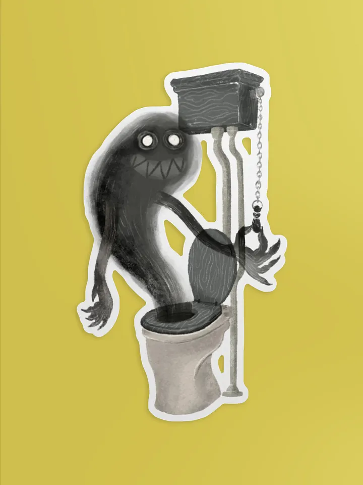 Bathroom Ghoul Sticker product image (1)