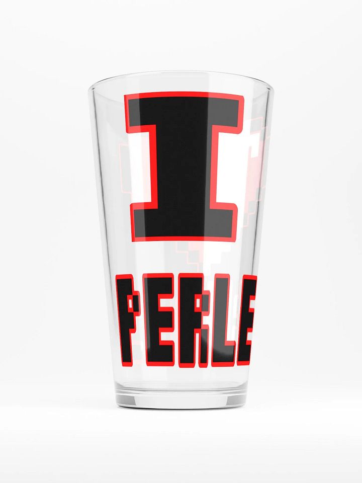 I Heart Perler Bead 2 Pint Glass product image (2)