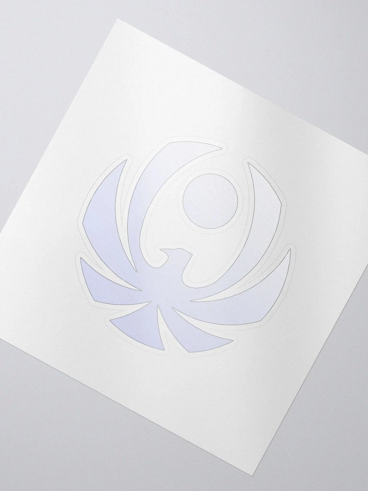 CroweGamingg Kiss Cut Stickers White Logo Stickers product image (2)