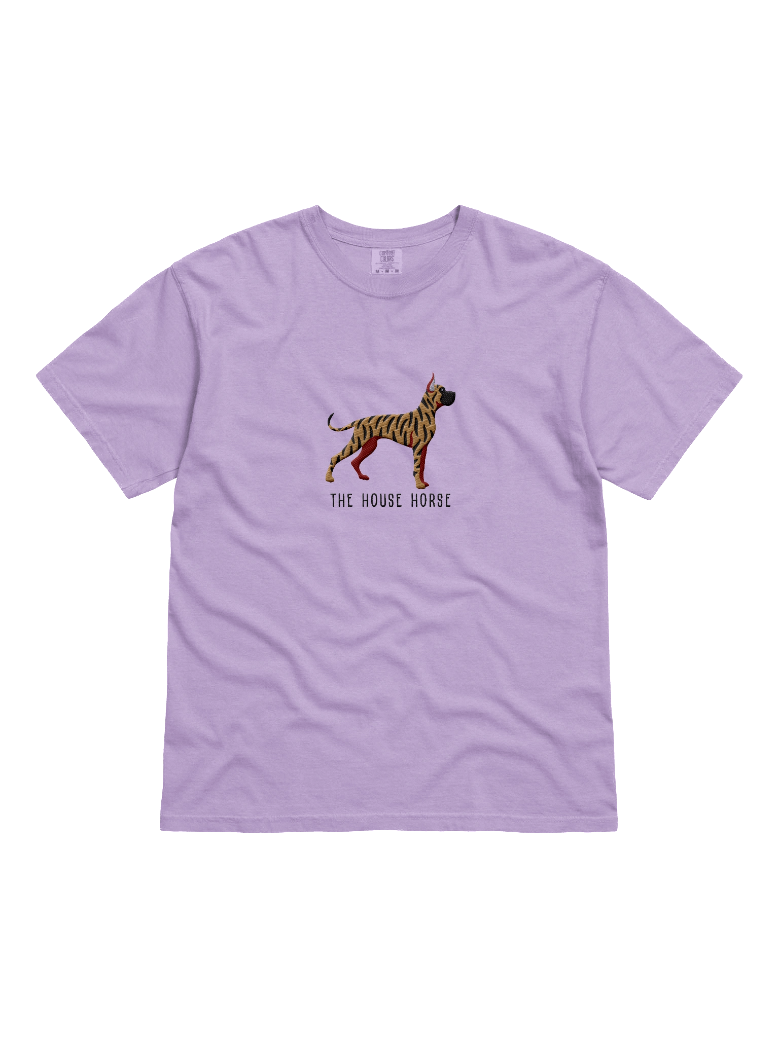 The House Horse T-Shirt(Embroidered) of a Great Dane(Brindle, Cropped Ears) product image (31)