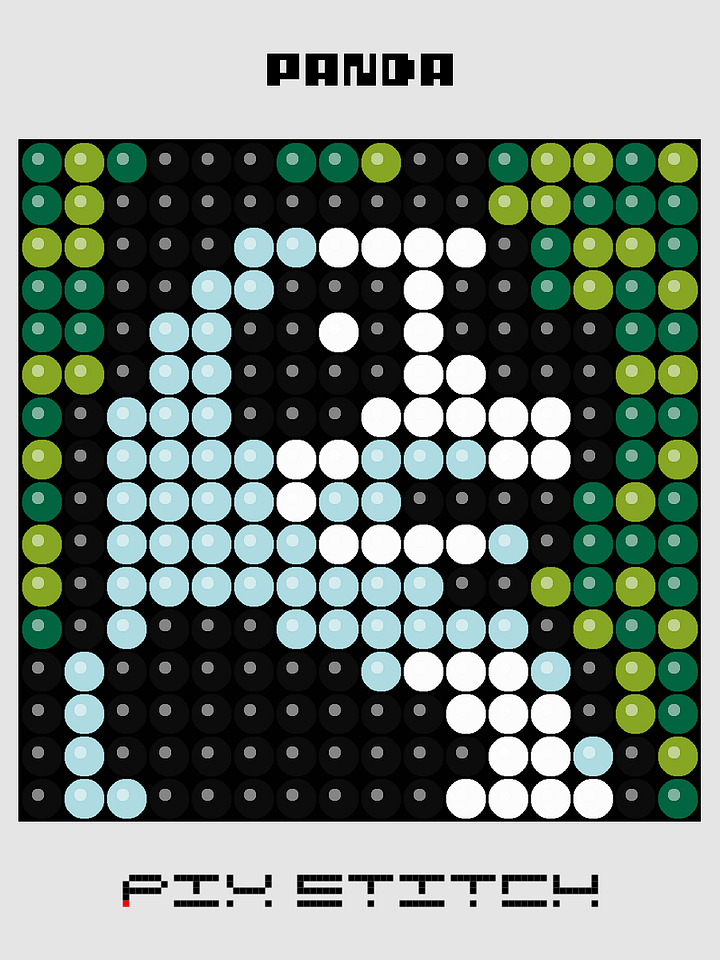 Panda Pixel Art product image (1)