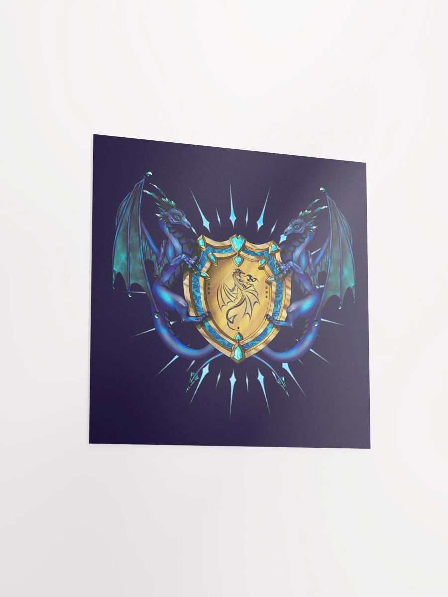 Azure Vanguard Crest Paper Print product image (5)