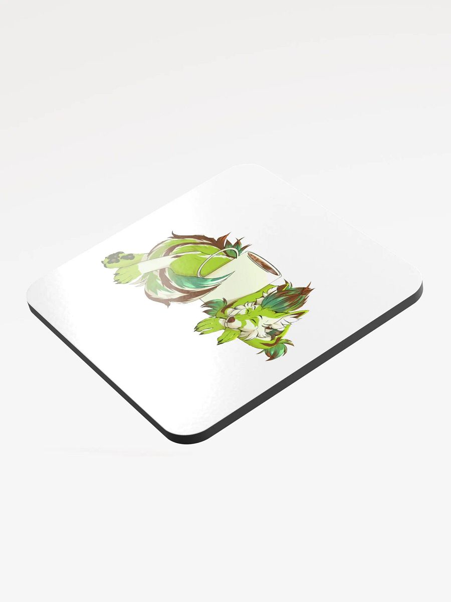 Coffee Avocado Gloss-Coated Cork Coaster product image (3)