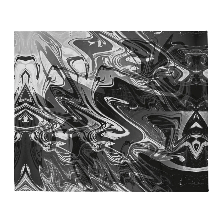 Black and White Swarm Pattern Urban Design Throw Blanket product image (2)