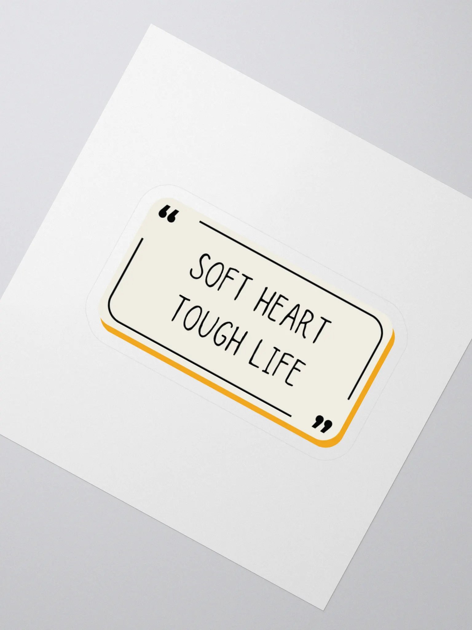 Soft Heart Tough Life - Sticker product image (2)