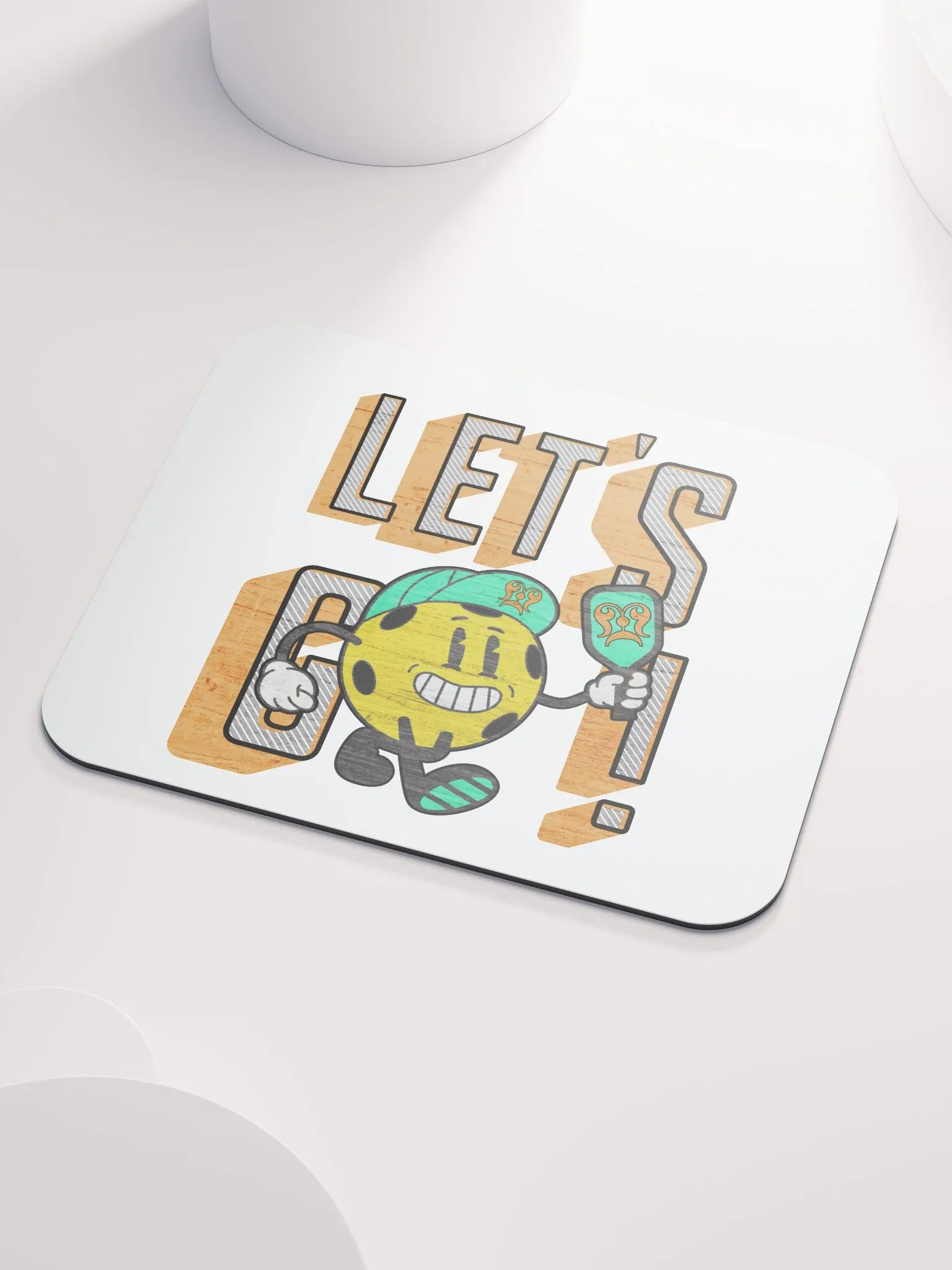 Lets Go Pickleball Mascot Mouse Pad product image (3)