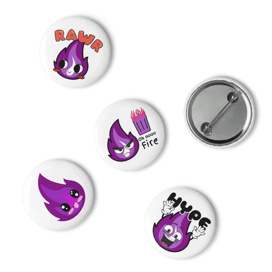 Flames' Favorite Emote Buttons! product image (6)
