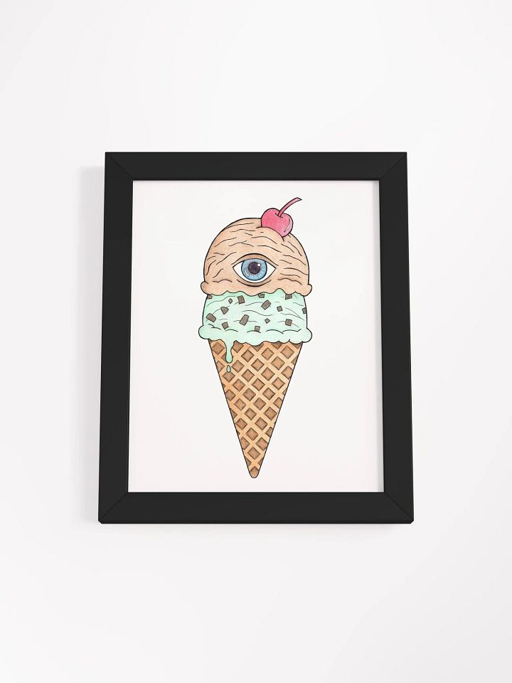 Eyece-cream framed print product image (1)