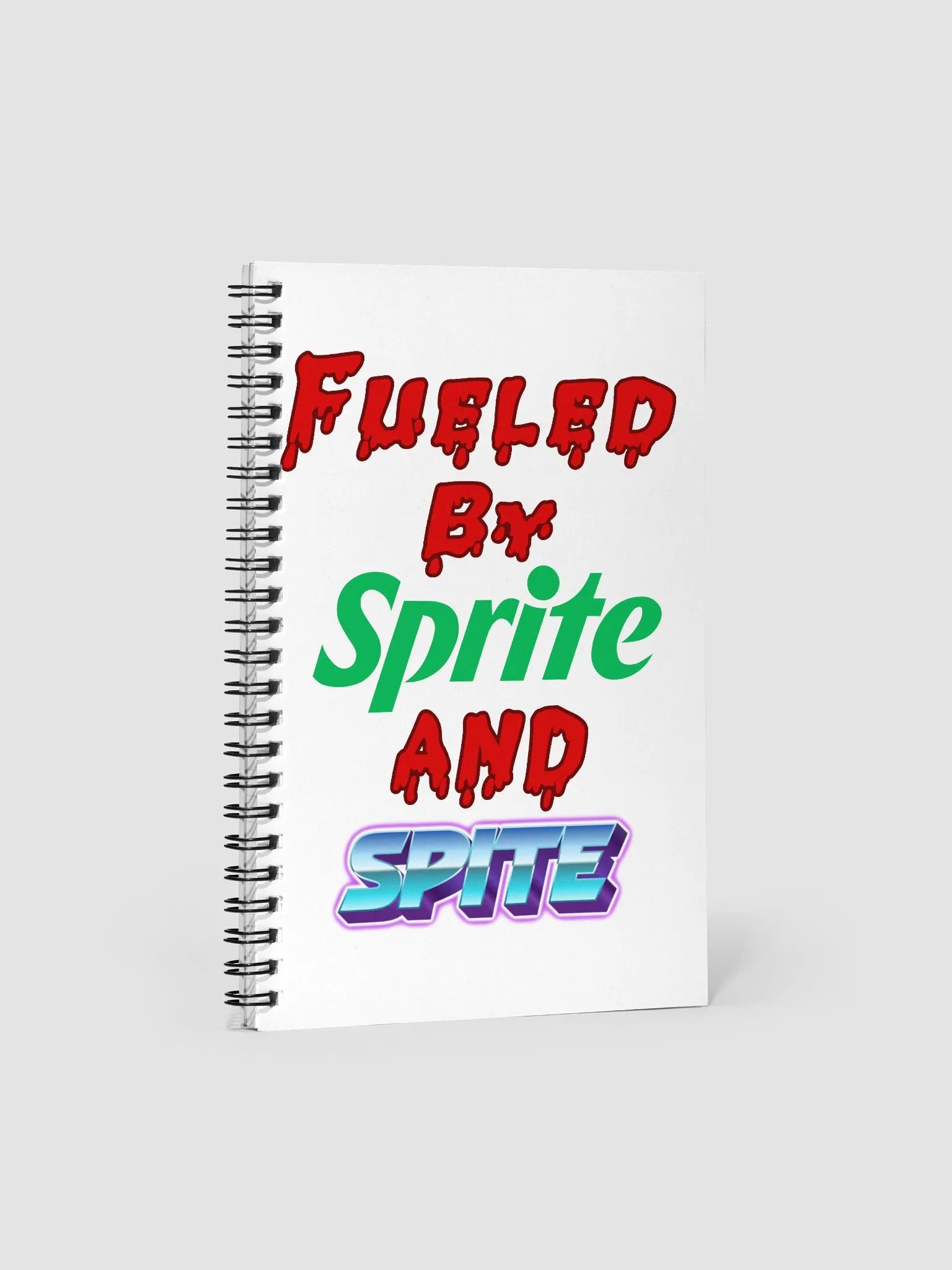 "Sprite and Spite" Spiral Bound Notebook product image (1)