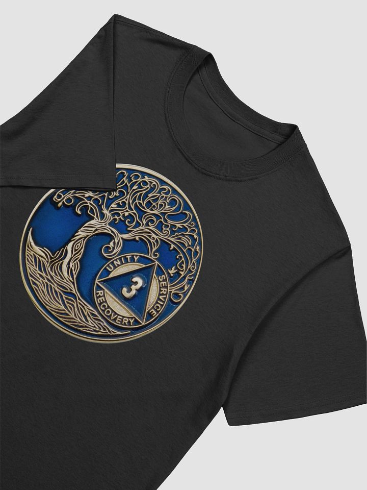 Twisted Tree of Life 3rd Year Sobriety Blue Medallion T-Shirt product image (2)
