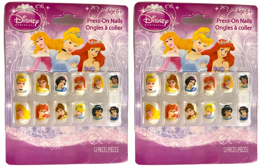 TWO 12pks Disney Princess Press-On Nails Artificial False Nails Set Girls 10z product image (3)