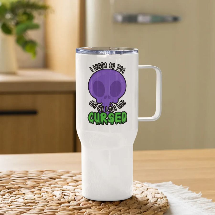 All I Got Was Cursed - Warlock - Travel Mug w/Handle product image (11)