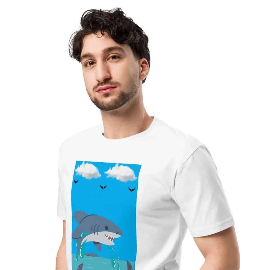 Splashy Shark Unisex Tee product image (4)