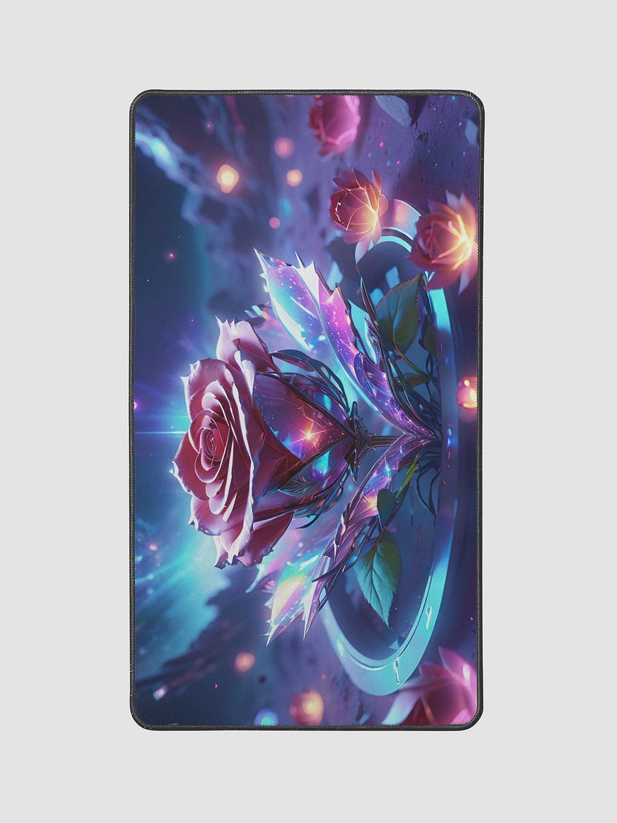 Cosmic Rose Deskmat | Vibrant Galaxy Rose Design product image (2)