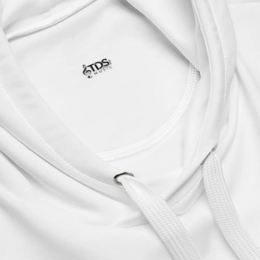 TDS Music Logo Unisex Recycled Hoodie - White, Musical Design product image (12)