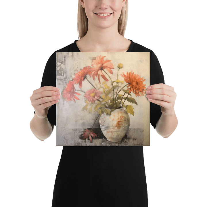 Art2401-30 Vase Flowers Still Life - Canvas Print - sm product image (2)