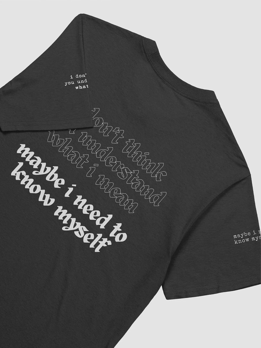 i don't think you understand what i mean, maybe i need to know myself T-Shirt product image (4)