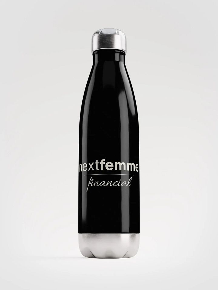 Stainless Steel Elegance Water Bottle with Light Beige Logotype product image (1)