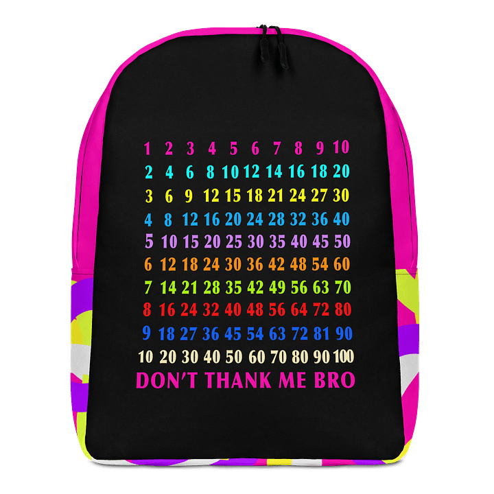 Numeric Rainbow All-Over Print Backpack product image (1)