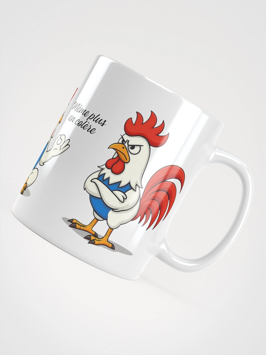 Mug Blanc, Coq Zen - Rien ne m'atteint et Même plus en colère - Cadeau Humour Français Zen product image (2)