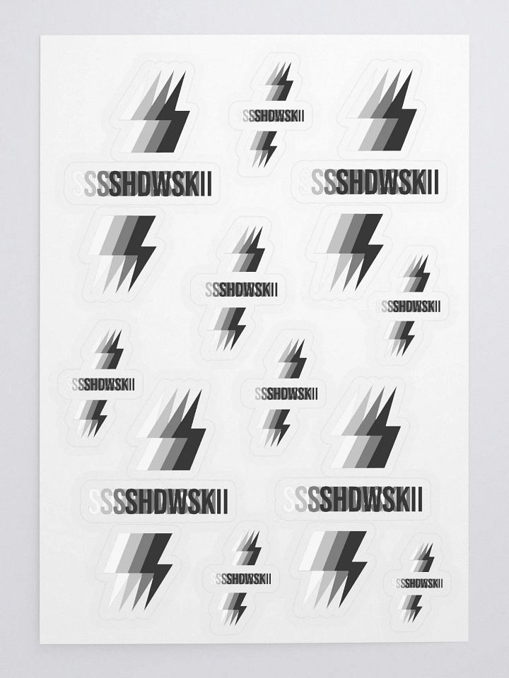 3D STICKERS / BLACK TO WHITE product image (1)