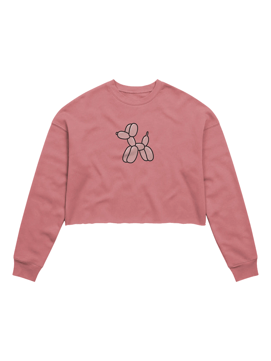 Pink Dog Balloon Crop Sweatshirt product image (1)
