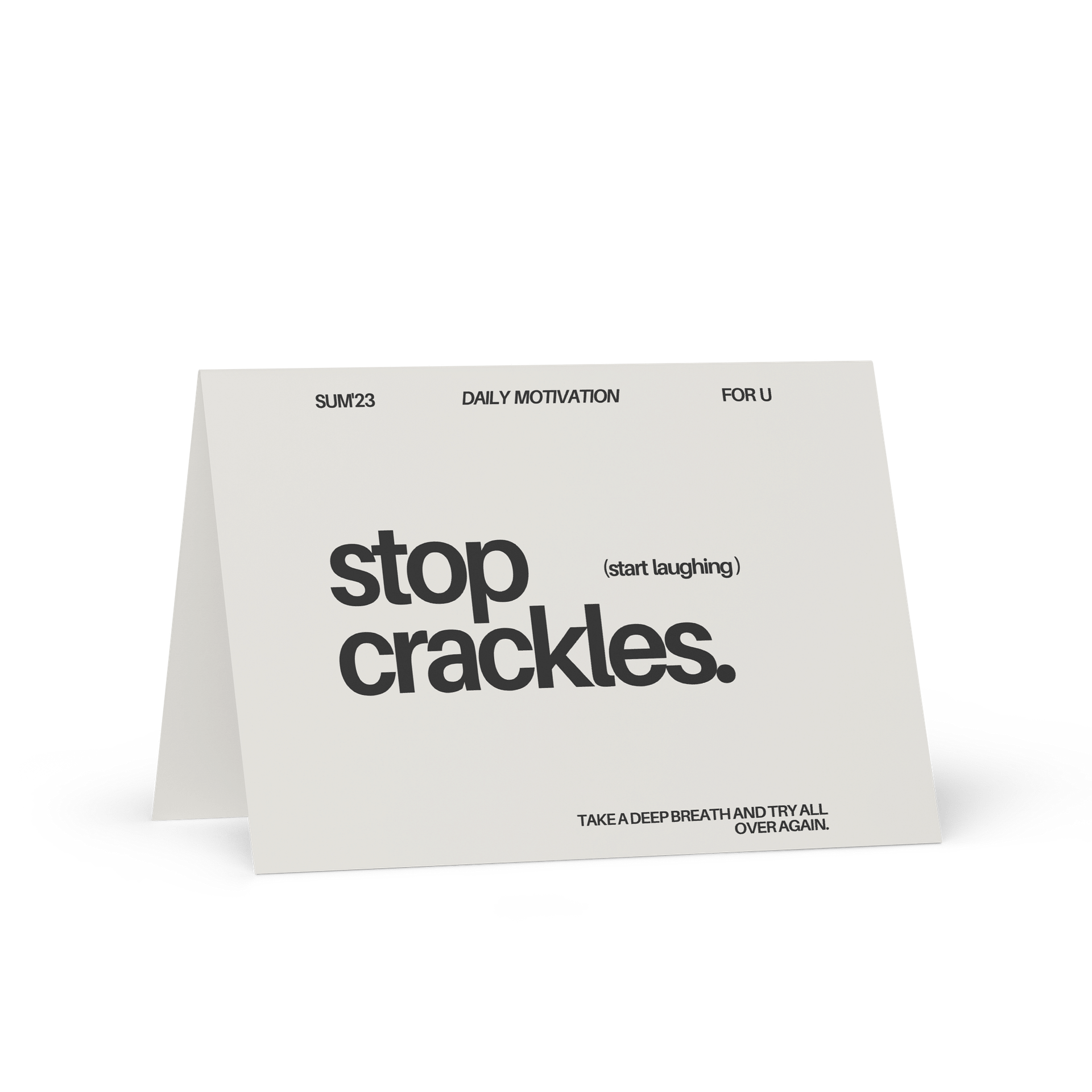 Stop Crackles Postcard product image (1)