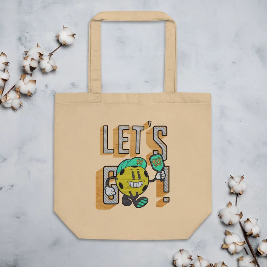 Lets Go Pickleball Mascot Eco-Friendly Tote Bag for Go-Getters product image (3)