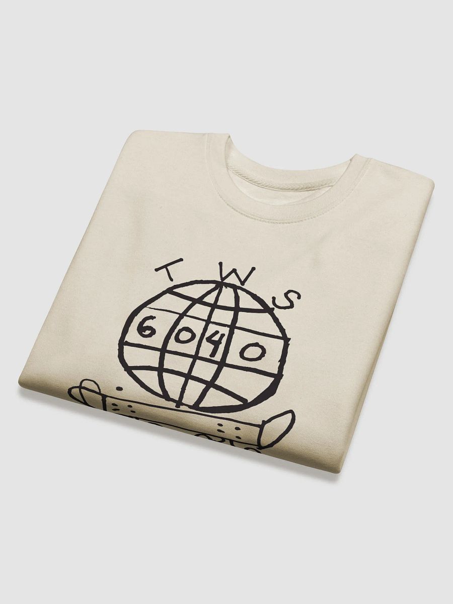 TWS x 6040 Skateboards Crew Sweatshirt #2 (Black Logo) product image (12)