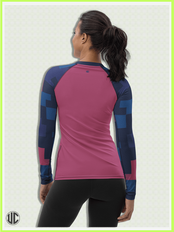 Jin’s Urban Digital Camo – Women’s Rash Guard product image (2)